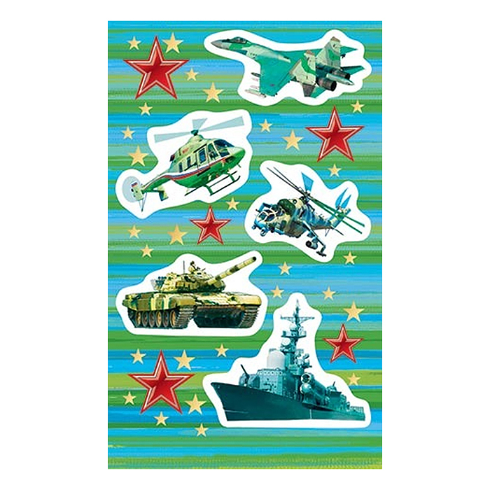 Наклейка 98x159мм "Военная техника" Наклейка 98x159мм "Военная техника"