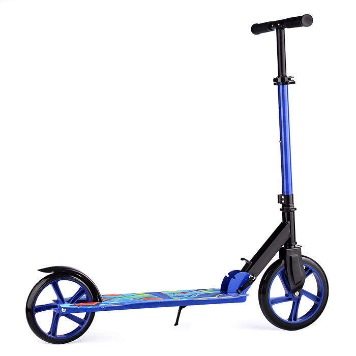 Самокат U037840Y 2-х кол., синий, PU/ 200 мм, ABEC 7, в коробке