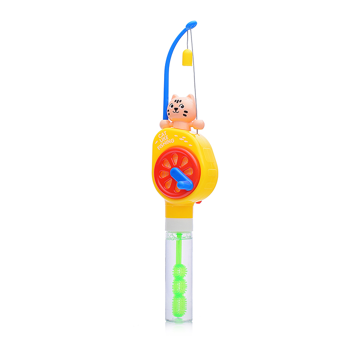 Фото к товару Мыльные пузыри 00-4070 "Удочка котик" 26,5 см Мыльные пузыри 00-4070 "Удочка котик" 26,5 см