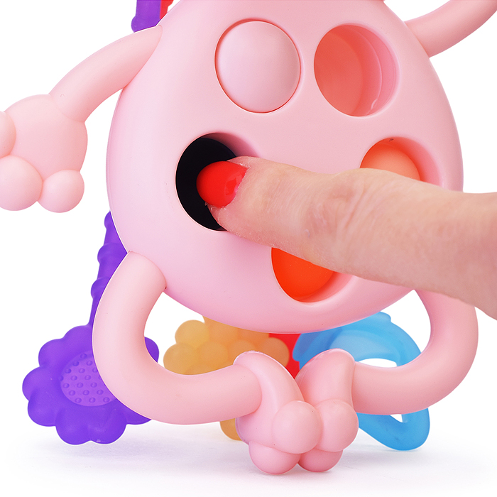 Погремушка-грызунок 2100A "Лягушка" в коробке