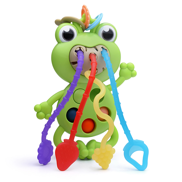 Погремушка-грызунок 2100A "Лягушка" в коробке