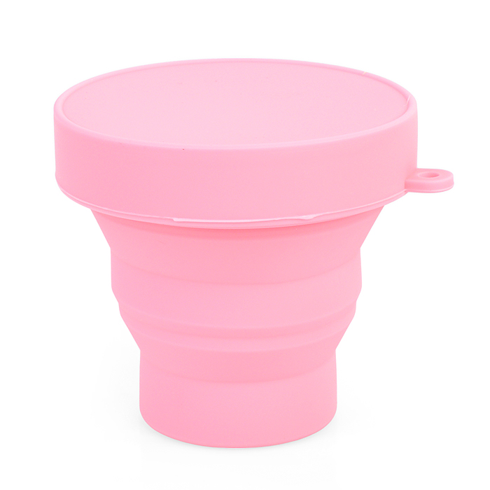 Стакан складной "Mini" 180 мл, диаметр 8 см, высота 8 см, в сложенном виде 2,2 см, силиконо