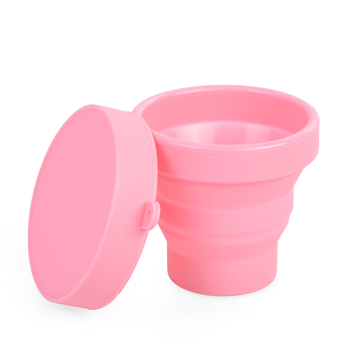 Стакан складной "Mini" 180 мл, диаметр 8 см, высота 8 см, в сложенном виде 2,2 см, силиконо