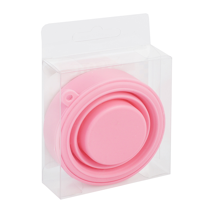 Стакан складной "Mini" 180 мл, диаметр 8 см, высота 8 см, в сложенном виде 2,2 см, силиконо