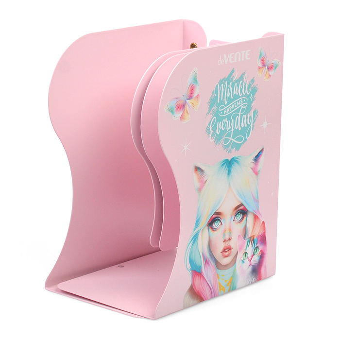 Фото к товару Подставка для учебников и книг "Miracle" 19x14,7x9 см, металлическая, телескопическая, окра Подставка для учебников и книг "Miracle" 19x14,7x9 см, металлическая, телескопическая, окра