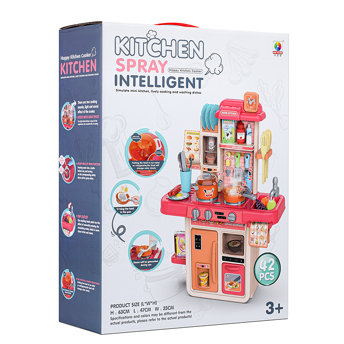 Фото к товару Игровой набор кухня MJL-A709 "Давай готовить" цвет синий, в коробке Игровой набор кухня MJL-A709 "Давай готовить" цвет синий, в коробке