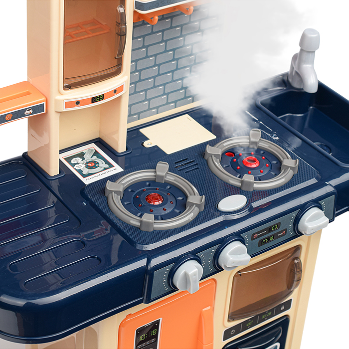 Игровой набор кухня MJL-909B "Маленький шеф" цвет синий, в коробке