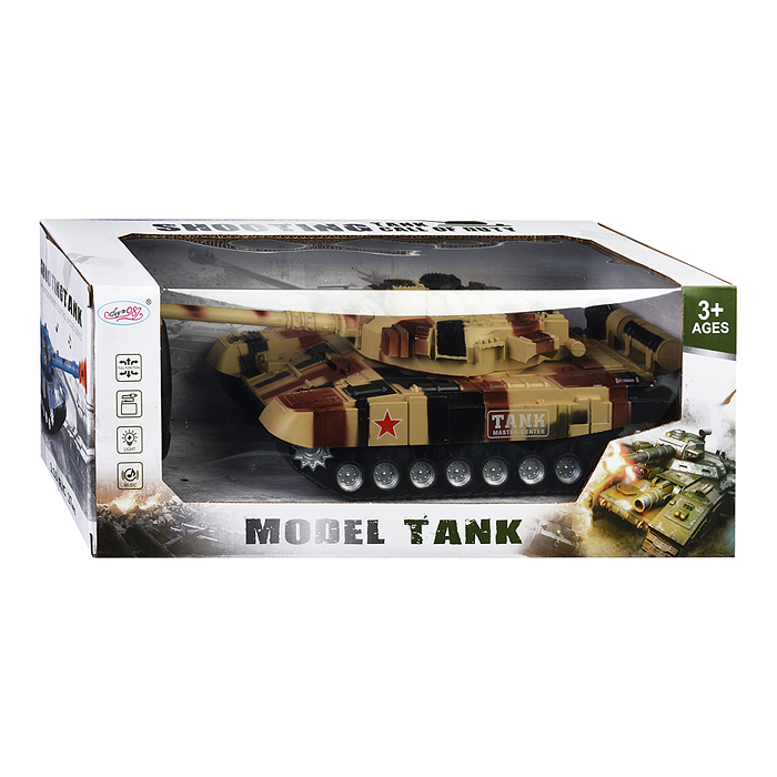 Фото к товару Танк DY987-T6 "Звезда" на р/у, 27 MHz в коробке Танк DY987-T6 "Звезда" на р/у, 27 MHz в коробке