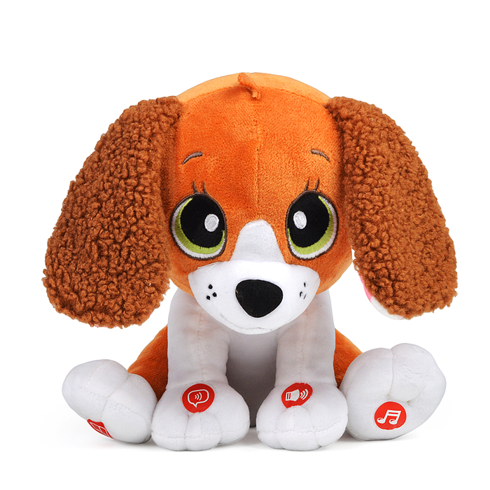 Щенок сказочник, интерактивный 25см, (говорит, поёт) в коробке