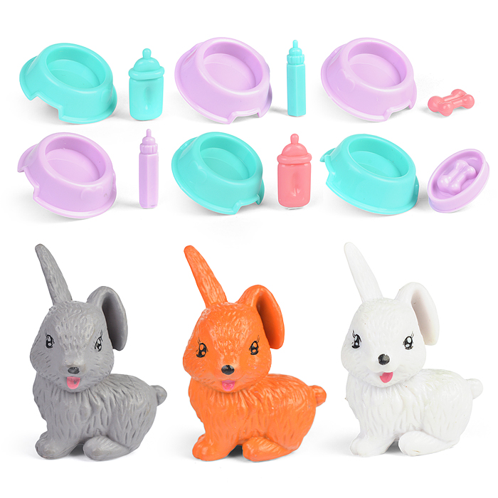 Фото к товару Набор питомцы 2401-3 "Мой кролик" с аксессуарами, в коробке ( в ассортименте) Набор питомцы 2401-3 "Мой кролик" с аксессуарами, в коробке ( в ассортименте)