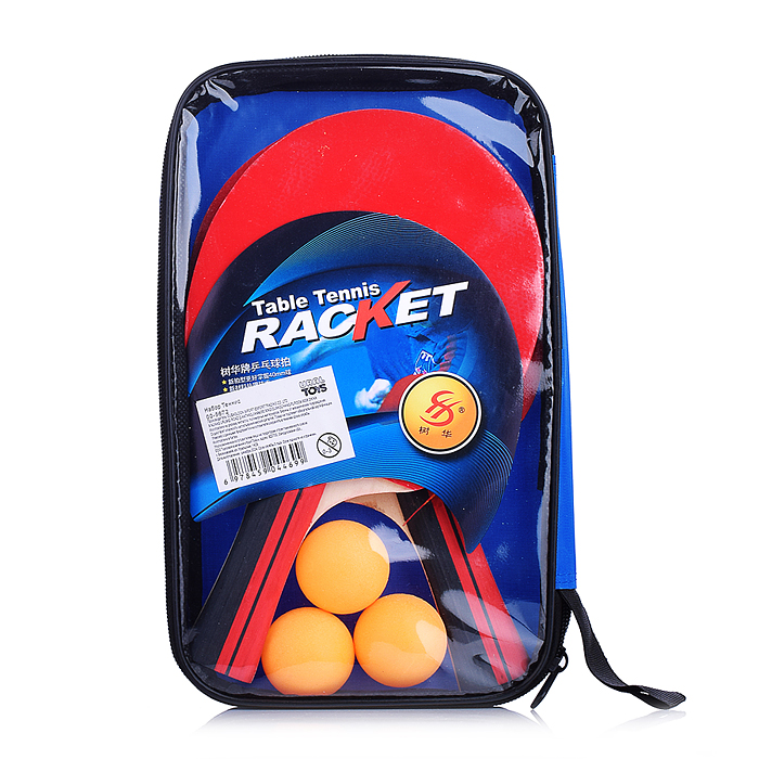 Набор для настольного тенниса 00-5672 "Shuhua 2001" (2 ракетки, 3 мяча) в блистере