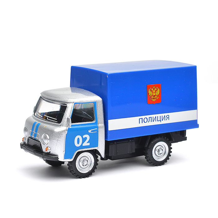 Фото к товару Модель металл УАЗ 3303 Полиция UAZ 11 см, (откр. двери) инерц., в коробке Модель металл УАЗ 3303 Полиция UAZ 11 см, (откр. двери) инерц., в коробке