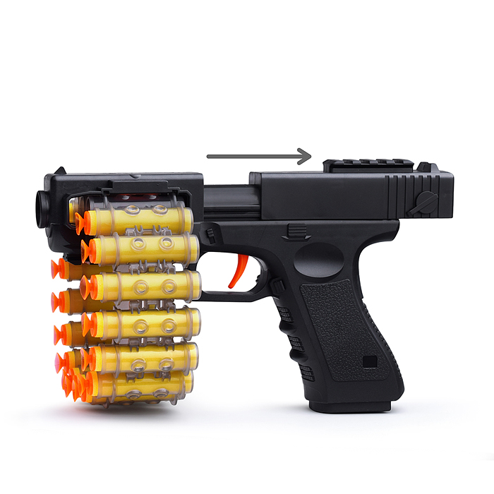 Пистолет BT0047-3 "Штурм-1" с мягкими полимерными пулями, в коробке