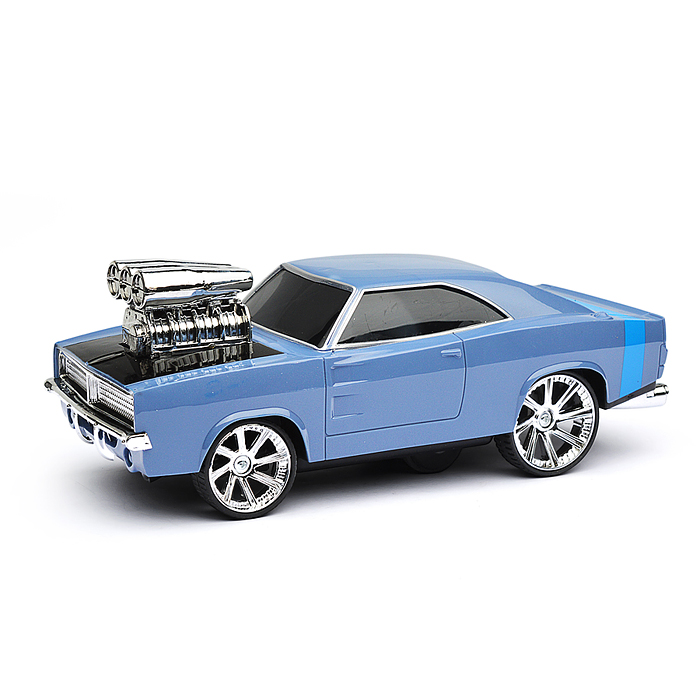 Машина BX-6 "Car-racing" р/у, 27 MHz, (цвет голубой) в коробке