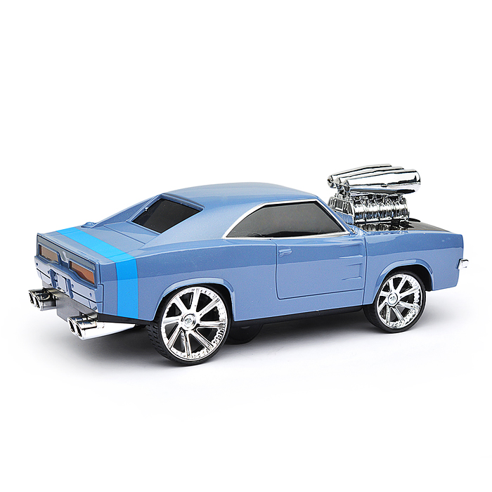 Машина BX-6 "Car-racing" р/у, 27 MHz, (цвет голубой) в коробке