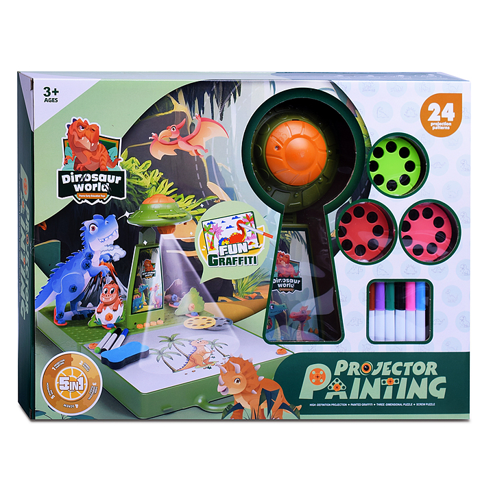 Фото к товару Доска для рисования 5 в 1 B102 "Доисторический мир" в коробке Доска для рисования 5 в 1 B102 "Доисторический мир" в коробке