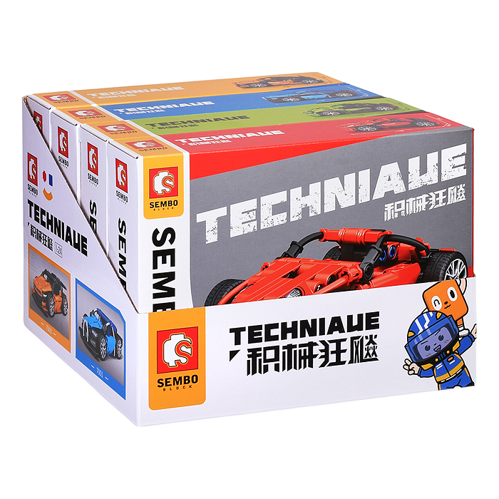 Конструктор 7000-7003 "Спортивное авто" в коробке