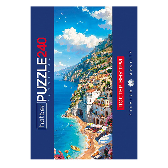 Пазлы 240 "Premium" Панорама "Побережье Италии" 
