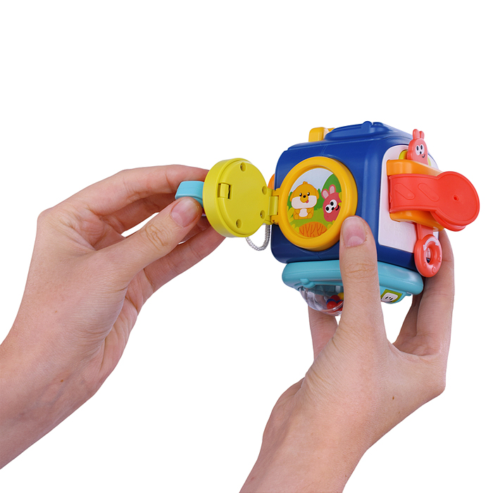 Развивающая игрушка Y0095 "Познавательный бизикуб" в коробке