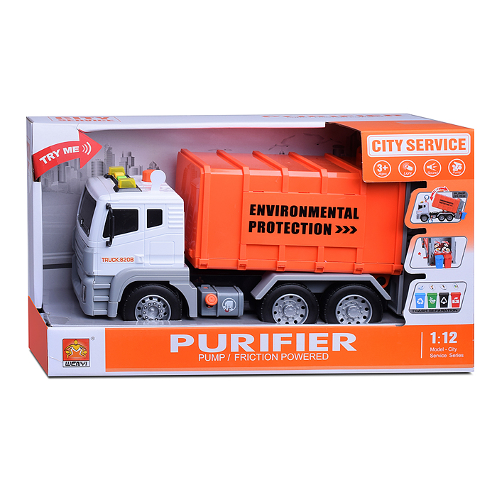 Машина WY820B "Мусоровоз-2" в коробке