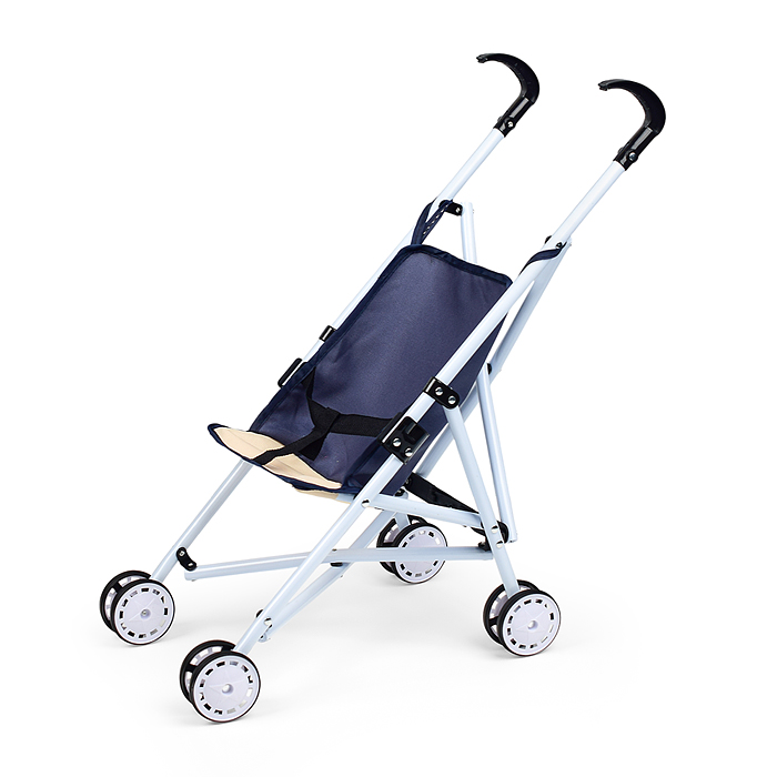 Коляска для кукол H1012 трость, прогулочная, цвет синий