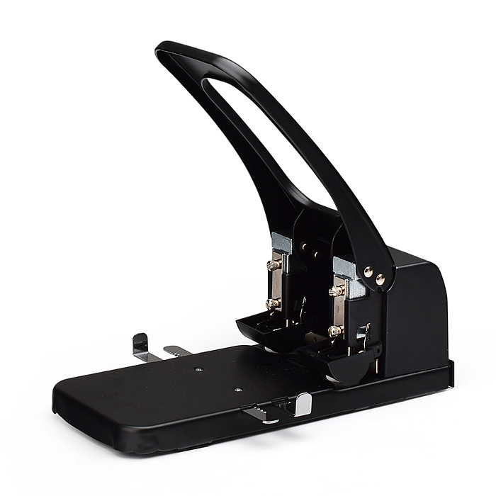 Дырокол большой мощности (100 листов) металлический, с 2-мя встроенными металлическими лин