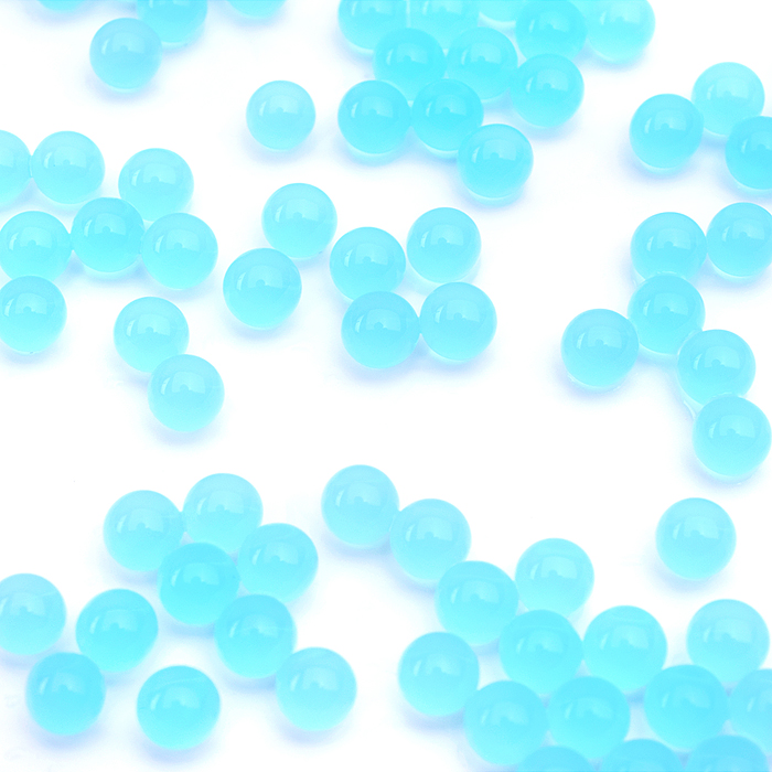 Пули водные 7-5 (гидрогель), цвет синий, 7-8 мм, в бутылке