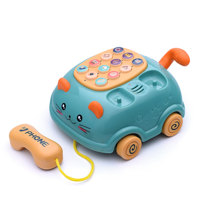 Набор игрушек развивающих LDJ215-3 "Веселый телефон" на батарейках, в коробке