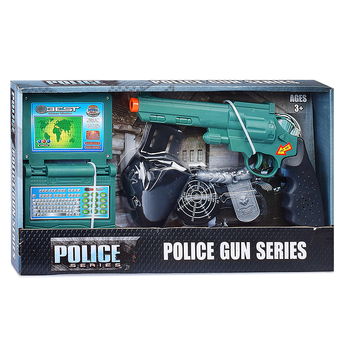 Набор  полицейского 610-17 "Спецагент" на батарейках, в коробке