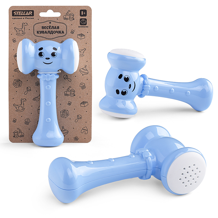 Погремушка "Веселая кувалдочка" Коллекция "Зефир"