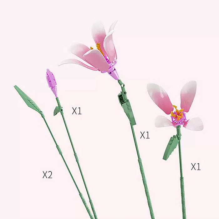 Конструктор JK26102 "Розовый букет" 165 дет., в коробке