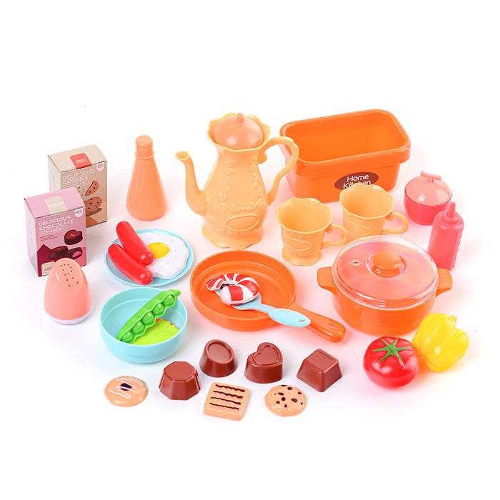 Фото к товару Игровой набор кухня 889-239 "Давай играть" (свет, звук) 69 предметов, в коробке Игровой набор кухня 889-239 "Давай играть" (свет, звук) 69 предметов, в коробке