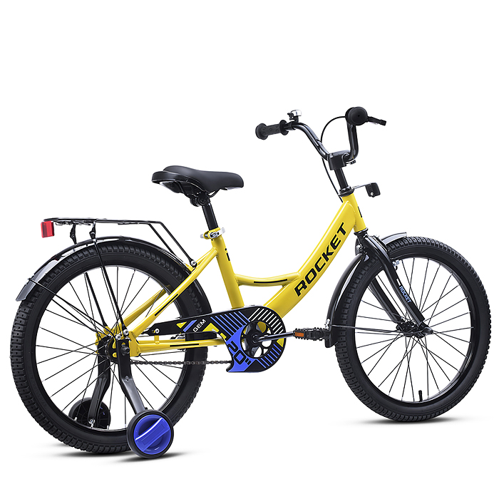 Велосипед 20" Rocket Gem, цвет желтый
