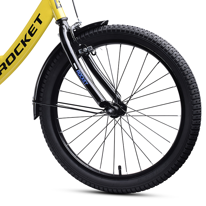Велосипед 20" Rocket Gem, цвет желтый