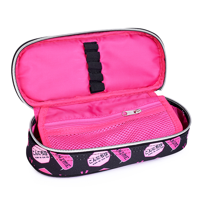 Фото к товару Пенал "I Love Anime" 21x8x5 см, овальный для 50 предметов, с внутренним органайзером-створк Пенал "I Love Anime" 21x8x5 см, овальный для 50 предметов, с внутренним органайзером-створк