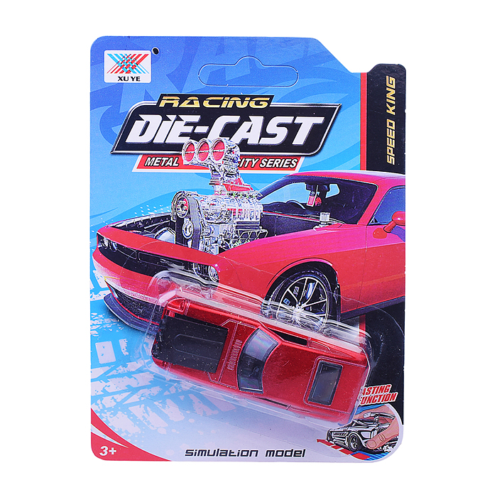 Фото к товару Машина K102A38 "Гоночная" металл., на листе Машина K102A38 "Гоночная" металл., на листе