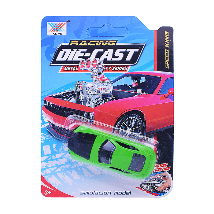 Фото к товару Машина K102A38 "Гоночная" металл., на листе Машина K102A38 "Гоночная" металл., на листе