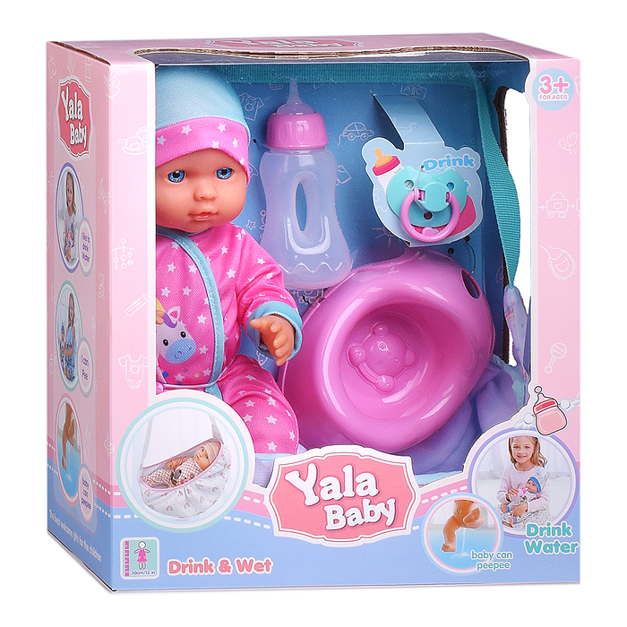 Пупс YL2430H-C "Виктория" с аксессуарами, в коробке