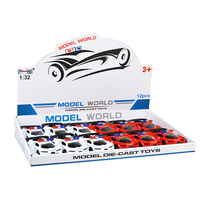 Машина F1114-4M "Гоночный патруль" метал., в дисплее