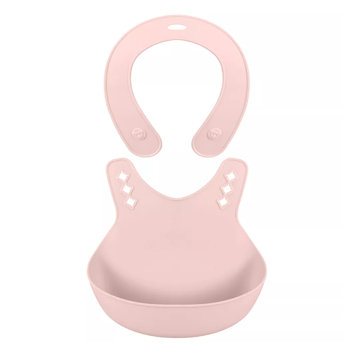 Нагрудник детский 280х216х50мм (Светло-розовый)