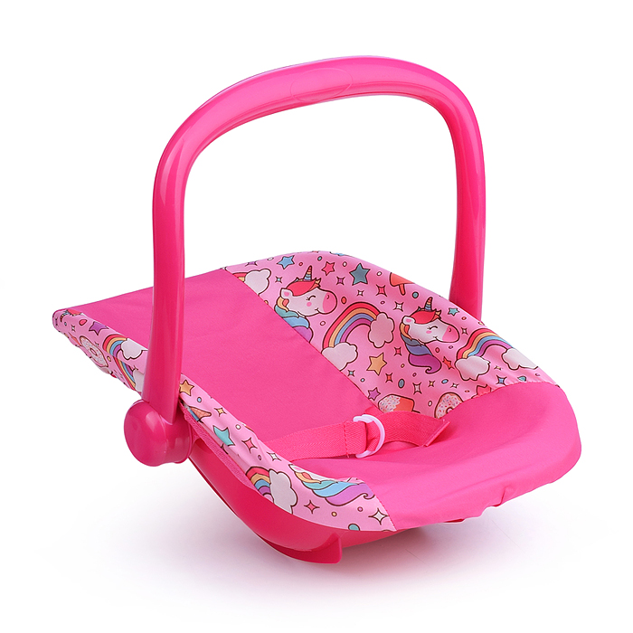 Набор аксессуаров для кукол 9007 (стульчик для кормления, манеж, переноска, сумка) единорожка