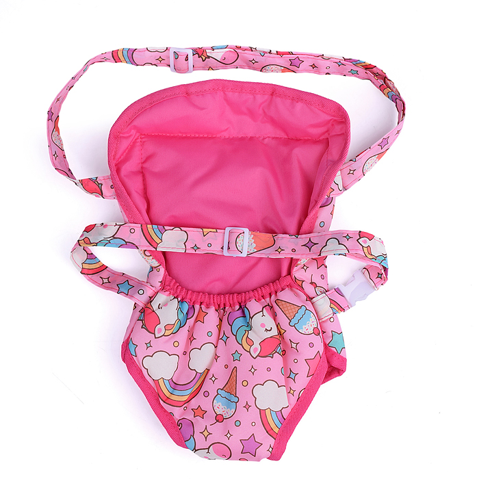 Набор аксессуаров для кукол 9007 (стульчик для кормления, манеж, переноска, сумка) единорожка