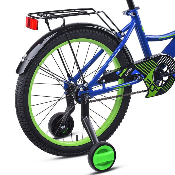 Велосипед 20" Rocket Gem, цвет синий/зеленый