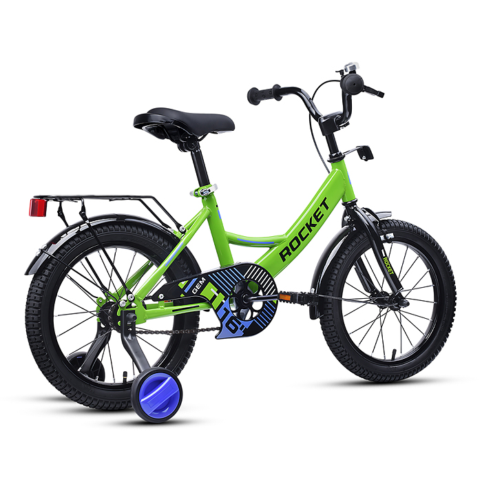 Велосипед 16" Rocket Gem, цвет зеленый