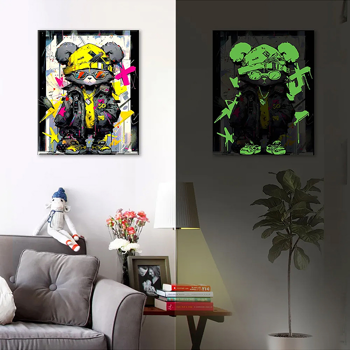 Картина по номерам 40х50 "Лучше всех!" со светящейся краской (18 цветов)