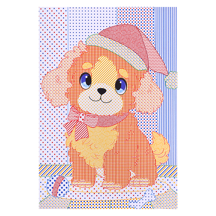 Водная раскраска с цветным контуром. Домашние животные