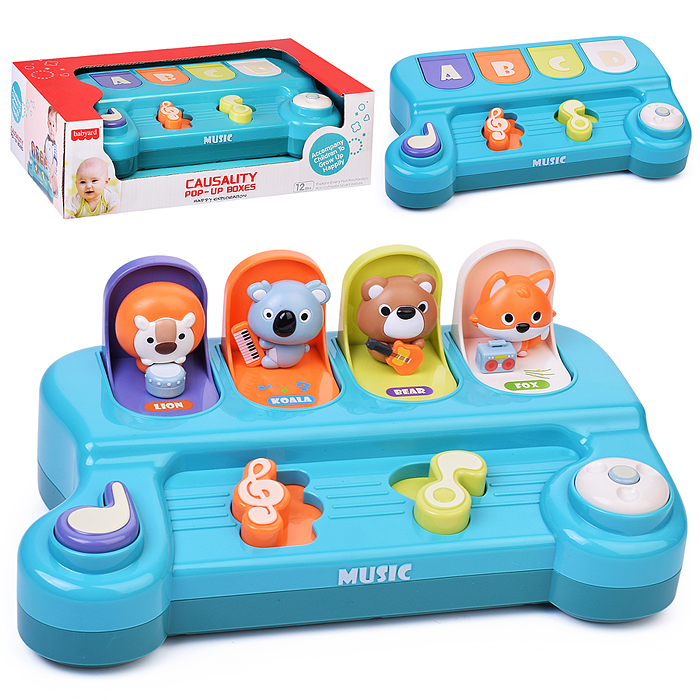 Игрушка развивающая BY303 "Музыкальные зверята" в коробке