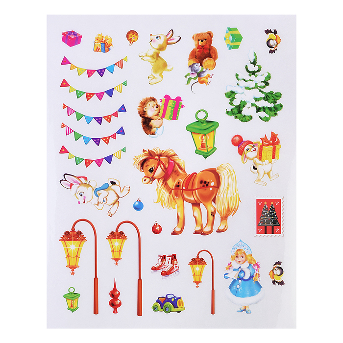 Новогодний плакат. В гостях у Деда Мороза