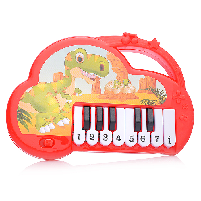 Пианино 168-35C "Дино музыка" в пакете