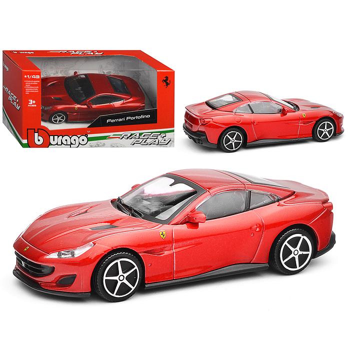 Машинка die-cast Ferrari Race&Play, красная №3, 1:43, 